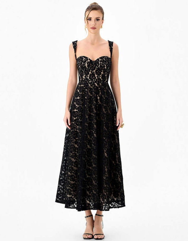 Bariano - Gaia Sweetheart Lace Midaxi