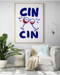 Inka Arthouse - Cin Cin Art Print by Paige Byrne