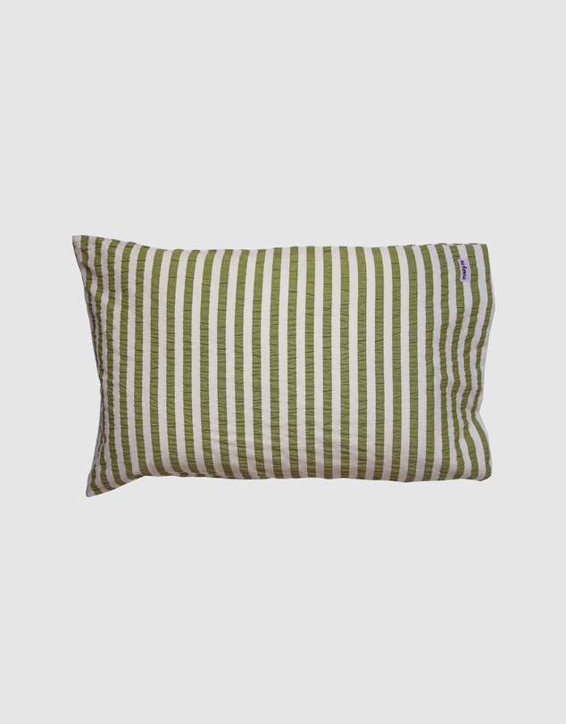 Mosey Me - Seersucker Stripe Standard Pillowcase Set