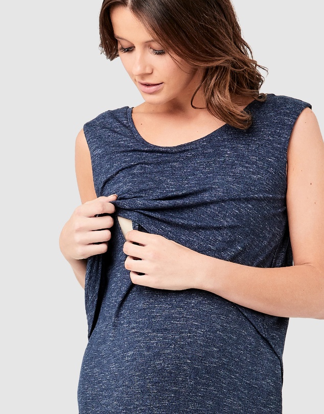 Ripe Maternity - Swing Back Maxi Nursing Dress