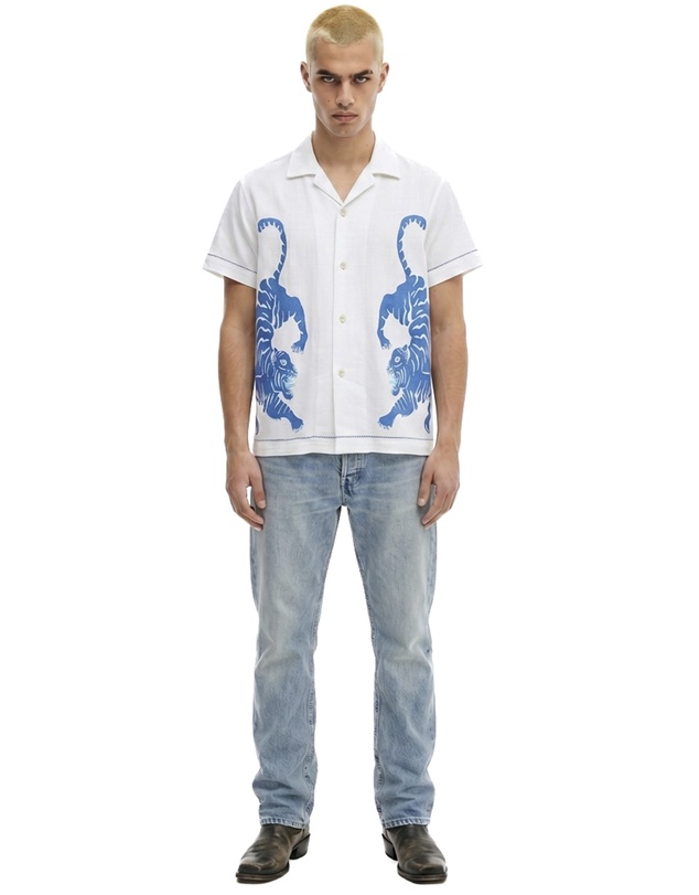 THE TALES - Crouching Tiger Cotton Shirt