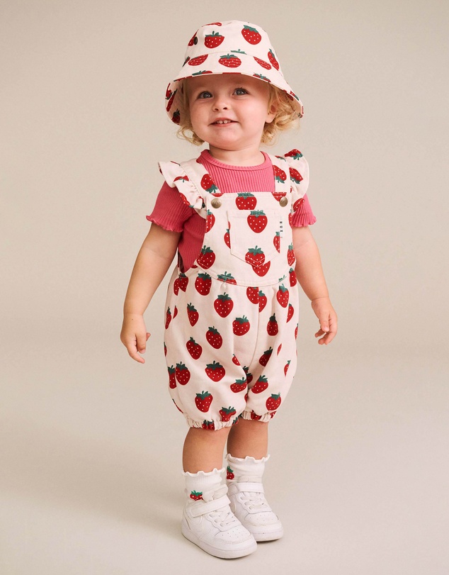 Huxbaby - Strawberry Bubble Romper - Babies