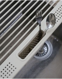 DESIGNSTUFF - DRIP Folding Dish Rack w/ Cutlery Holder