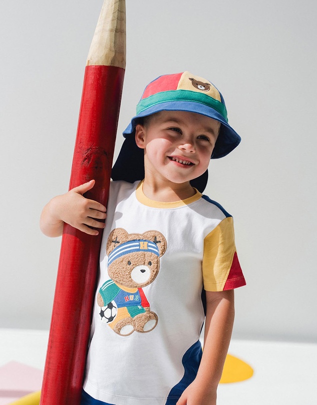 Huxbaby - Hux Soccer Star Spliced T-Shirt - Babies-Kids