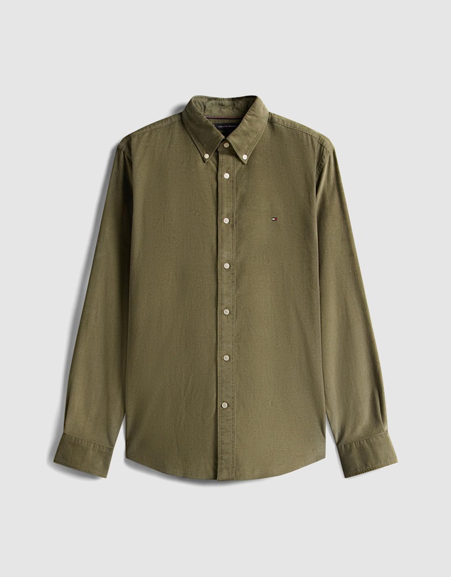 Tommy Hilfiger - Regular Fit Flag Embroidery Corduroy Shirt