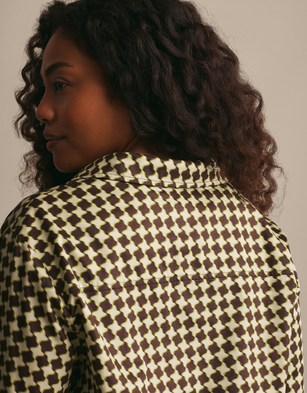 Resting - Soft Woven Cotton Jules Long Sleeve Shirt