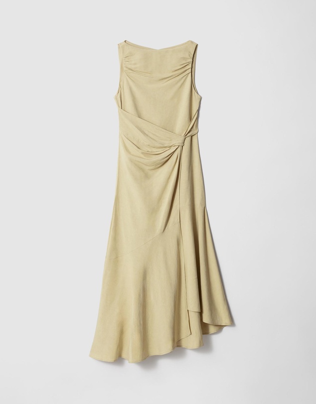 & Other Stories - Asymmetric Wrap-Knot Midi Dress