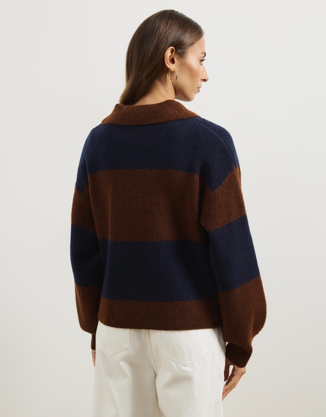 Atmos&Here - Lexi Stripe Knit Polo