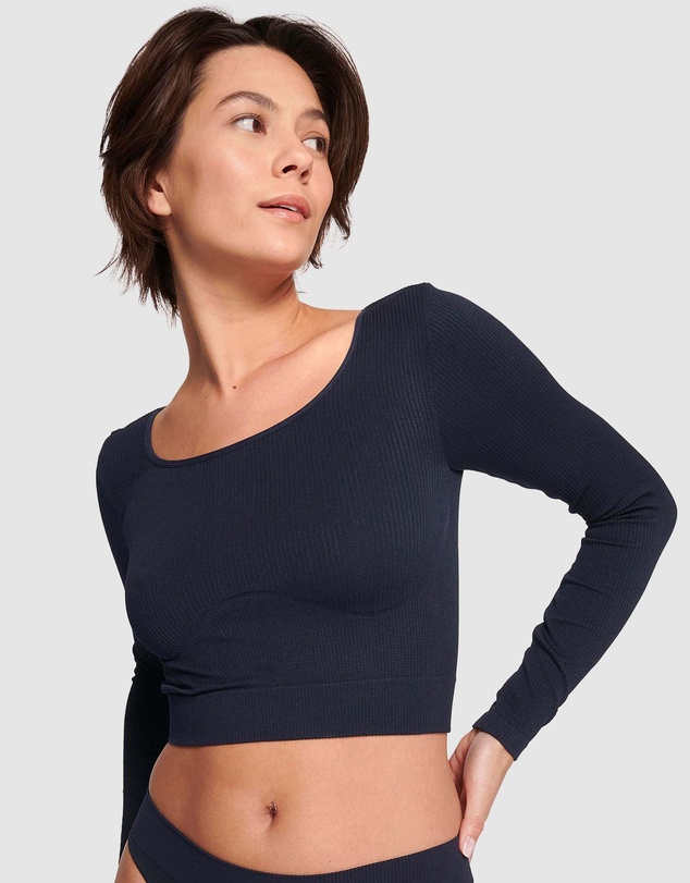 Sloggi - sloggi EVER Infused Aloe Crop Top Long Sleeve