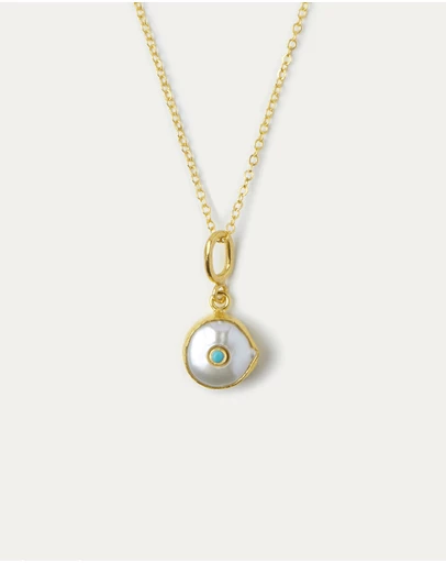Ottoman Hands - Amalfi Pearl Pendant Necklace