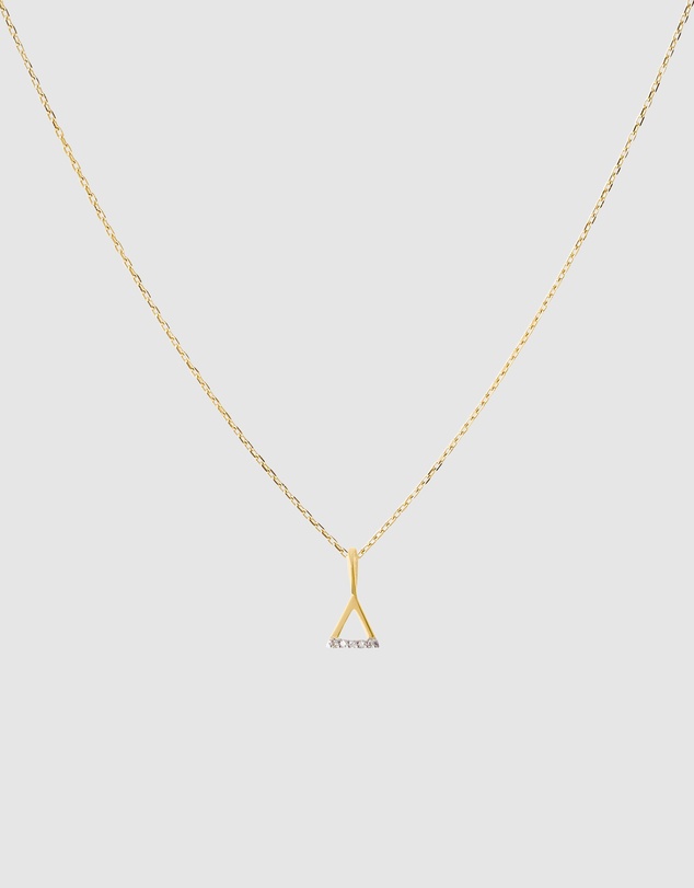 Luna Rae - Solid Gold - Fire Element Diamond Necklace