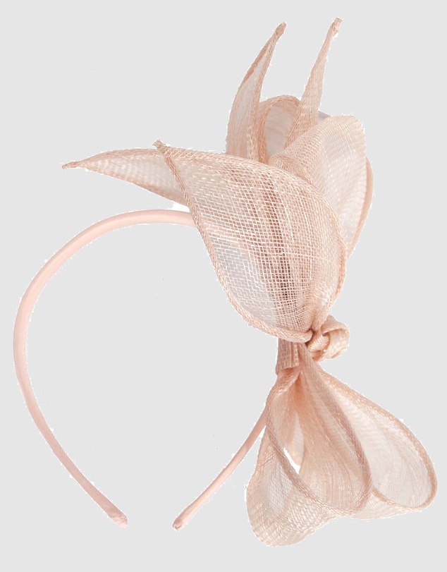 Max Alexander - Blush Sinamay Bow Fascinator