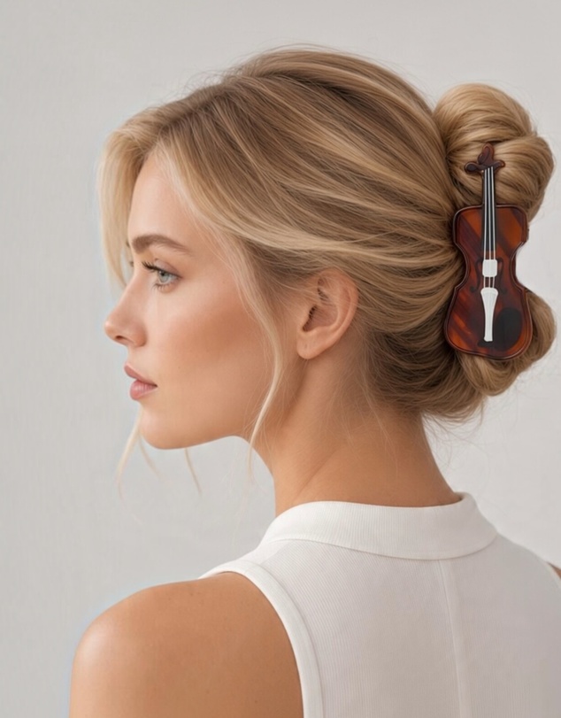 Mossée - Amber Violin Hair Claw