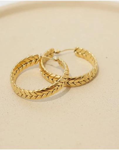 Pastiche - Braided Hoops