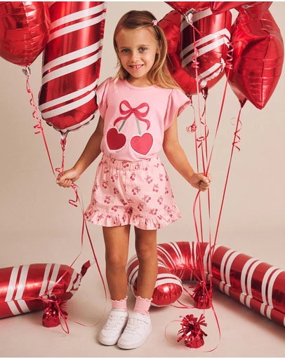 Huxbaby - Cherry Pie Frill Tee - Babies