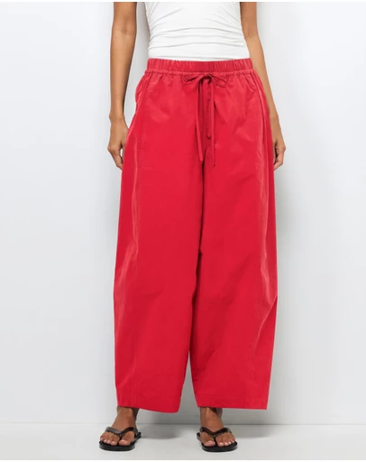 AERE - Organic Cotton Barrel Leg Pants
