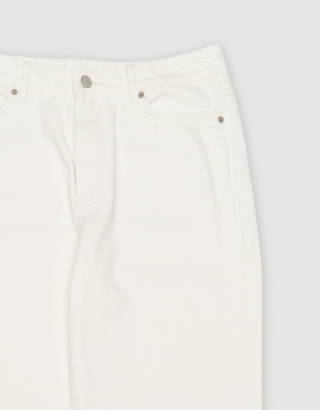 Revibe - Repaired Assembly Label Denim Straight Leg Jean