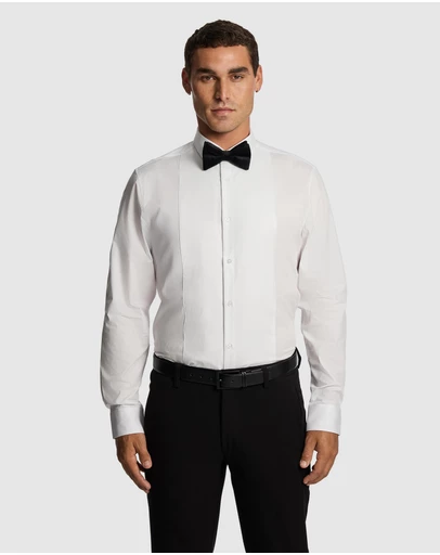 yd. - Tuxedo Slim Fit Stretch Dress Shirt