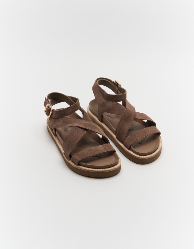 Walnut Melbourne - Pilar Leather Sandal