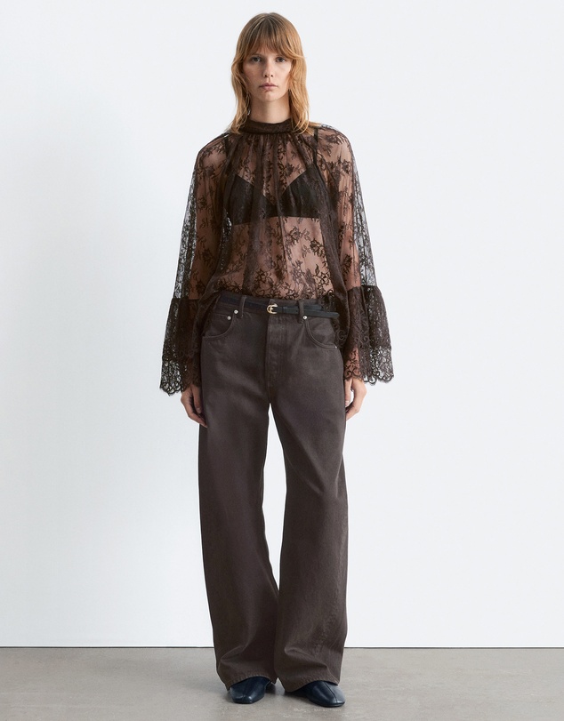 & Other Stories - Flounced Lace Blouse