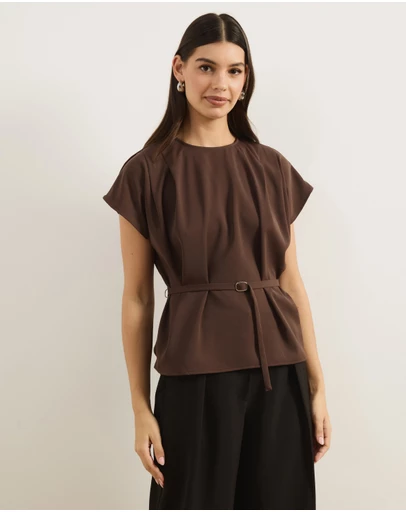 Atmos&Here - Freya Tailored Top With Belt