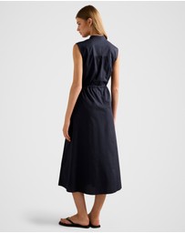 Forever New - Jessie Drawcord Smock Midi Dress