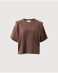 Ceres Life - Rainey Pleat Sleeve Tee