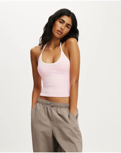 Cotton On Body Active - Ultra Move Scoop Halter Tank