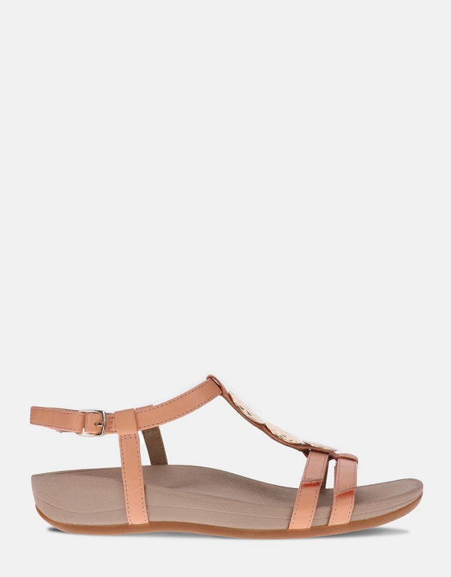 Mia Vita - Ayla Adjustable Sandal - Apricot