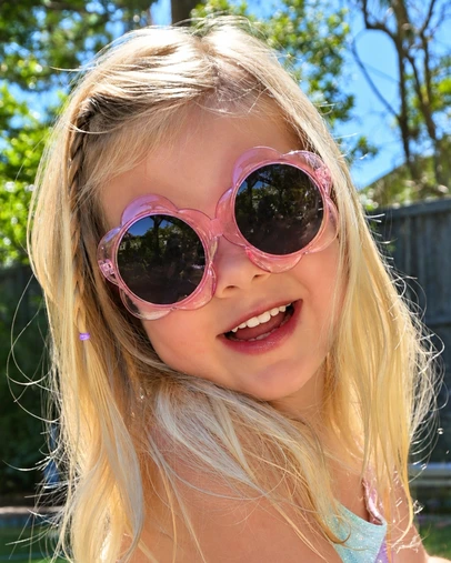 Sunbug - Pink Flower Sunglasses