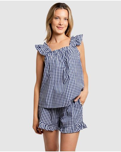 Navy Gingham