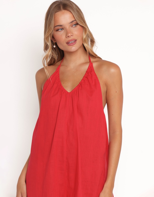 Petal & Pup - Renata Halter Playsuit - Red