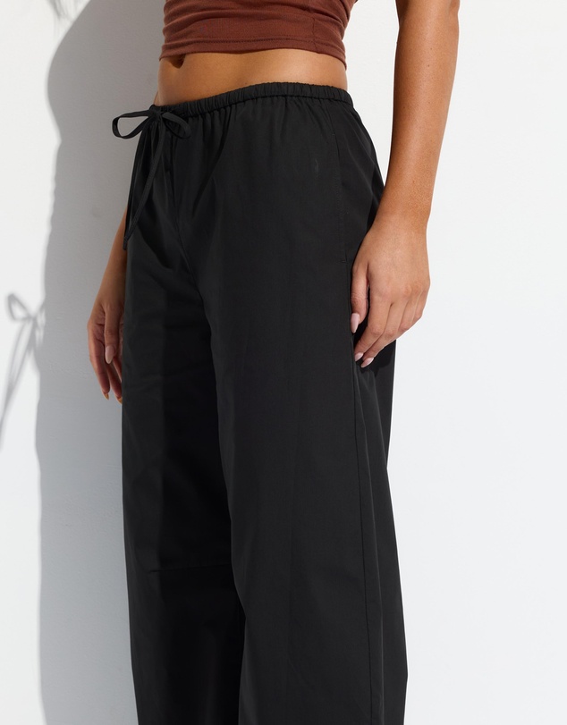 Dazie - Raina Low Rise Cotton Poplin Barrel Pants