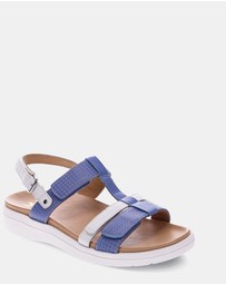 Mia Vita - Bryn Adjustable Sandal - Blue Multi