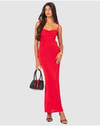 EDIKTED - Clea Open Back Maxi Dress