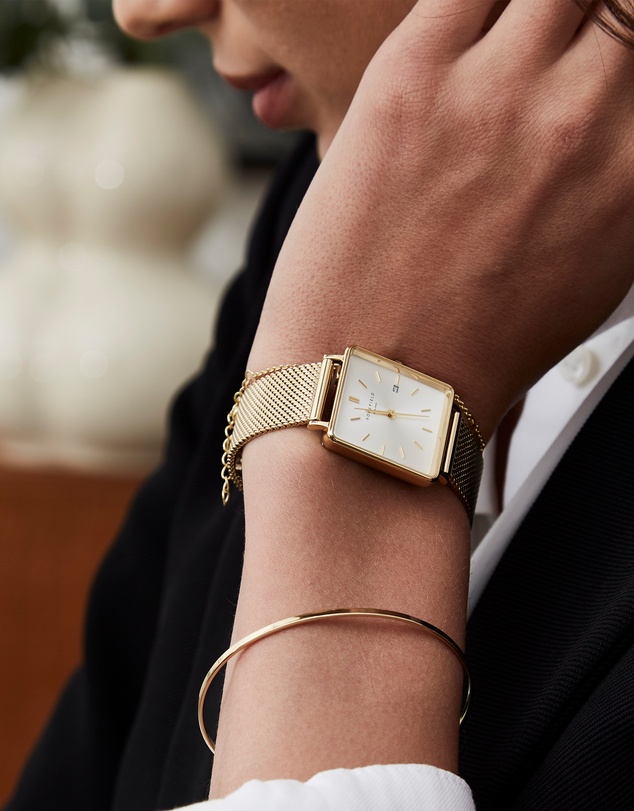 Rosefield - The Boxy - Gold Tone Mesh