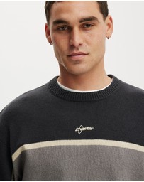 Cotton On - Panelled Crew Knit