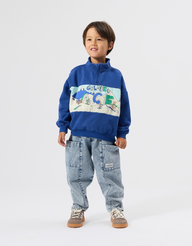 Goldie + Ace - Alpine Quarter Zip Sweater - Babies-Kids