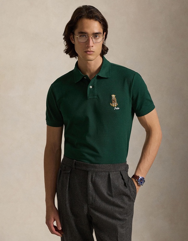 Polo Ralph Lauren - Custom Slim Fit Dog-Embroidered Polo - ICONIC EXCLUSIVE