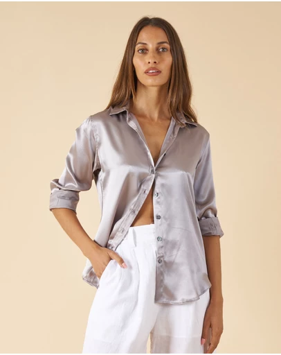 CAMIXA - Satin Silk Shirt