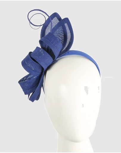 Max Alexander - Royal Blue Bow Fascinator