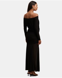 Forever New - Belinda Bardot Neck Draped Maxi Dress