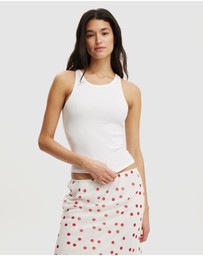 Cotton On - Goldie Rib High Neck Tank