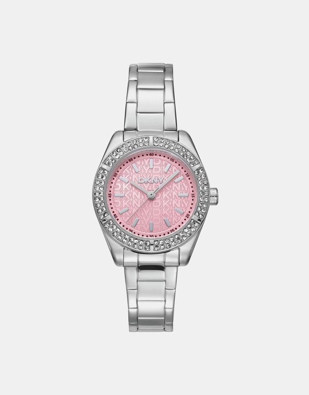 DKNY - Evening Silver 30mm Pink Dial Womens Watch