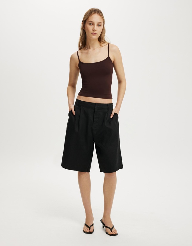 Cotton On - Luxe Linen Bermuda Shorts