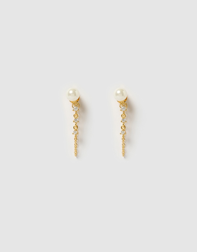 Izoa - Natalie Drop Stud Earrings