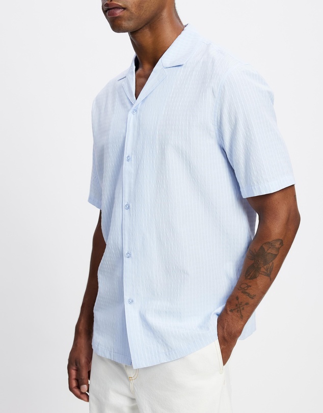 Staple Superior - Bluefield Camp Collar Shirt