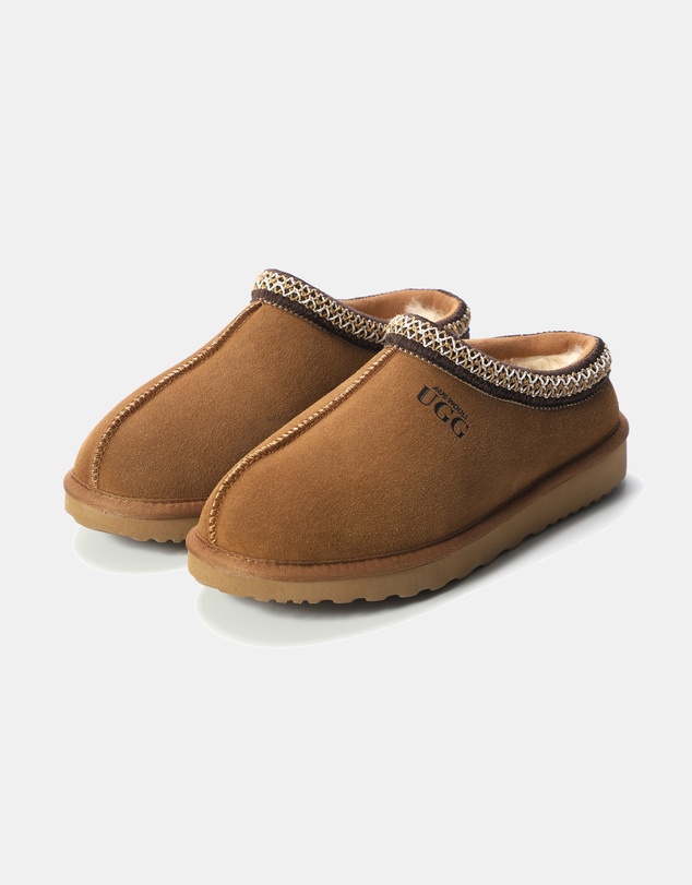 AusWooli Ugg Boots - Croydon Sheepskin Ankle Braid Slippers