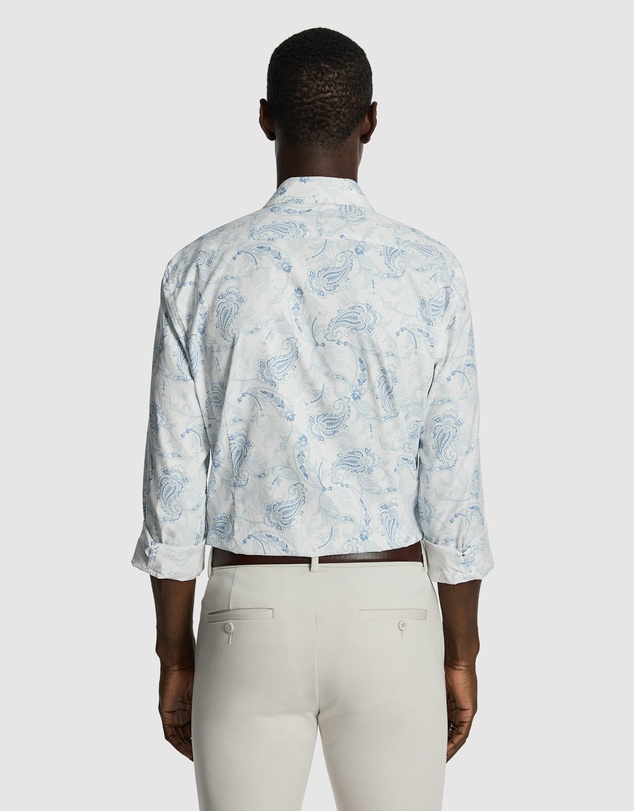 yd. - Valencia Slim Paisley Shirt
