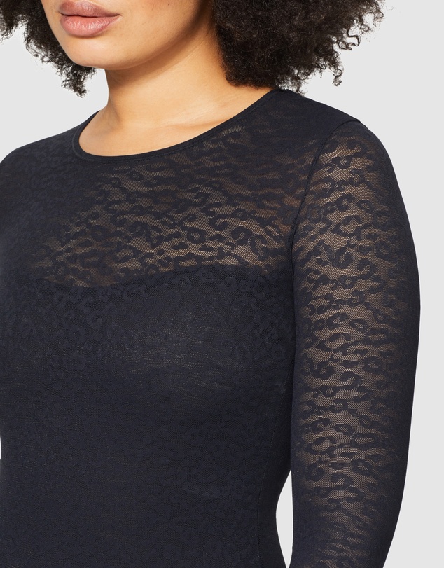 Nancy Ganz - Lace Supreme Long Sleeve Bodysuit